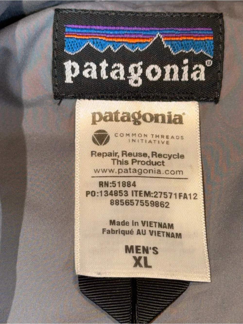 Patagonia Slingshot Down Puffer Vest Mens Western Yoke Classic Gorpcore